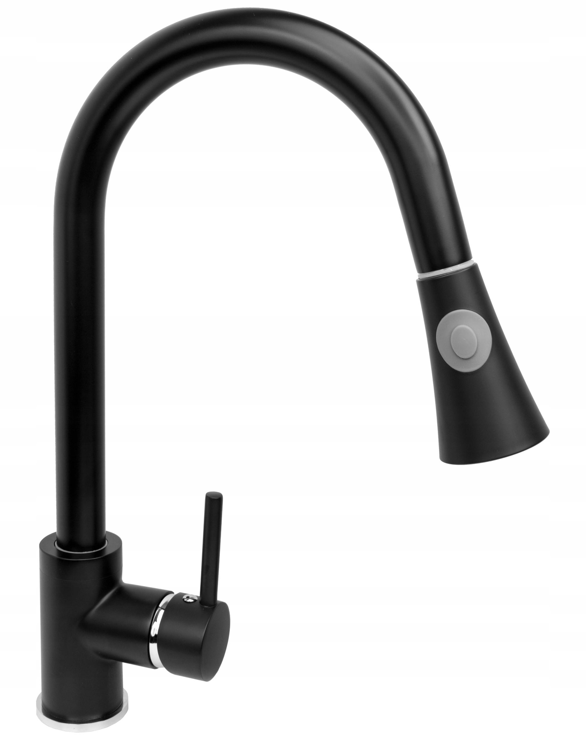 GRANITSPÜLBECKEN MISCHBATTERIE SIPHON - Schwarz, Kunststoff/Stein (50/40/18cm) - Granitan