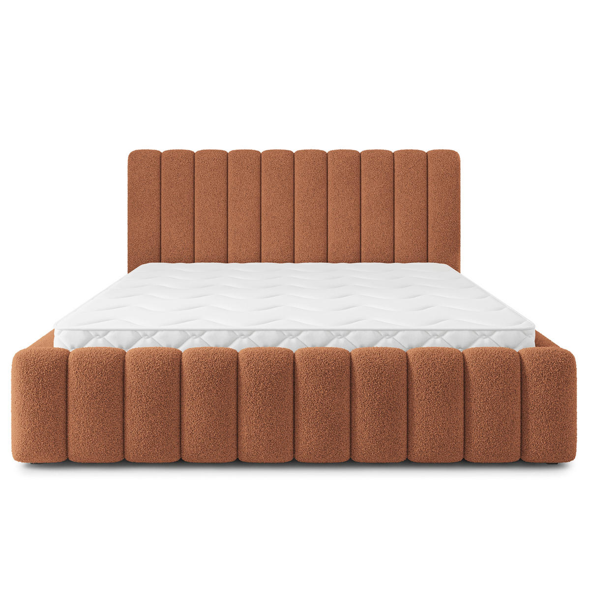 POLSTERBETT DINESE Q 180x200 cm mit Bettkästen - Kupferfarben - Kupferfarben, Holz (180/200cm) - MASSENO