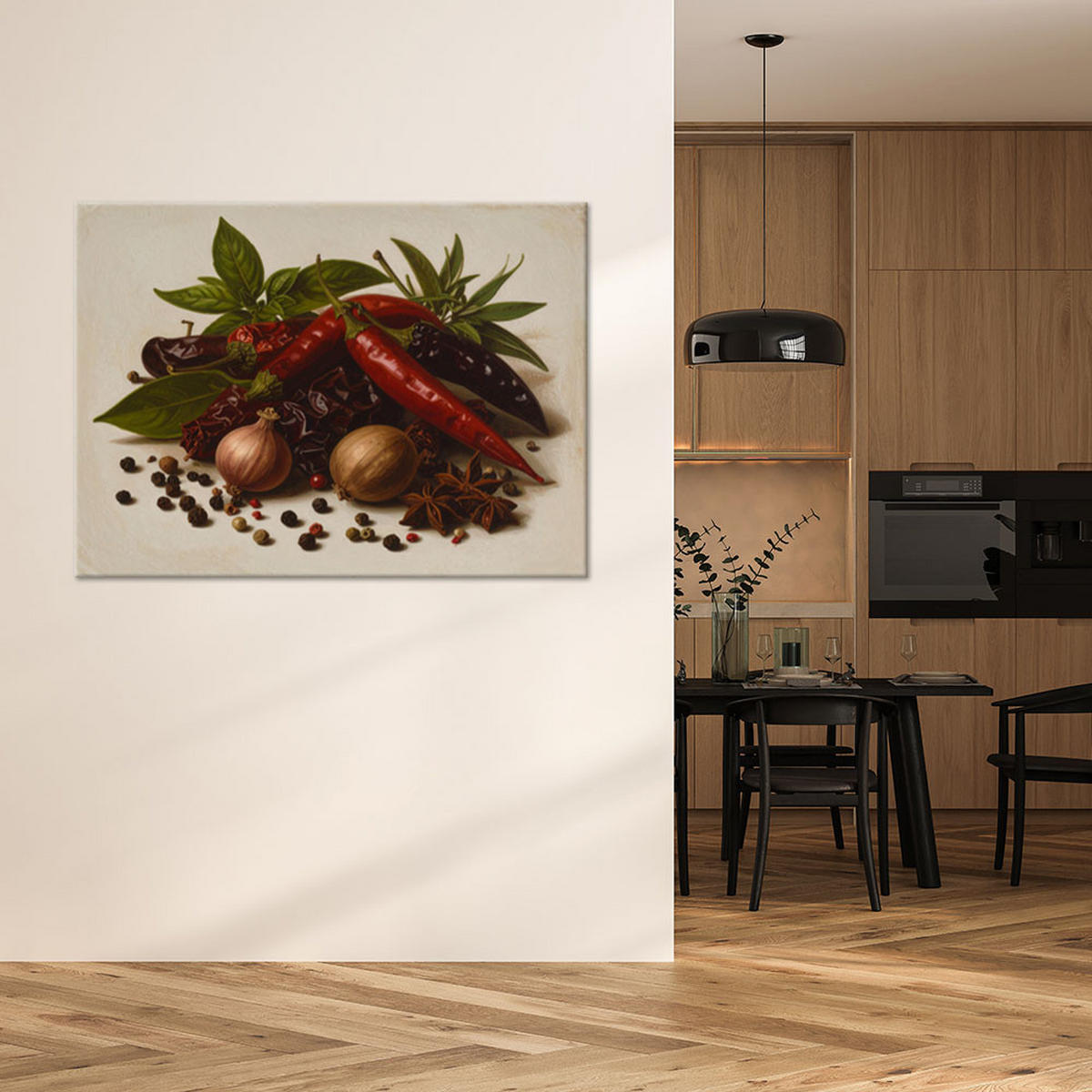 LEINWANDBILD Essen & Trinken 60x40cm - Beige, Textil (60/40cm) - Feeby