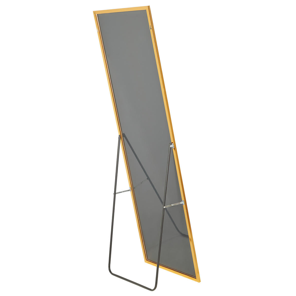 STEHSPIEGEL gold rechteckig 50/156 cm Beauvais - Goldfarben, Metall (7/156/50cm) - Beliani