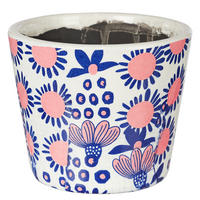 BLUMENTOPF (6er Set) Evergreen - Blau, Keramik (12cm) - Butlers