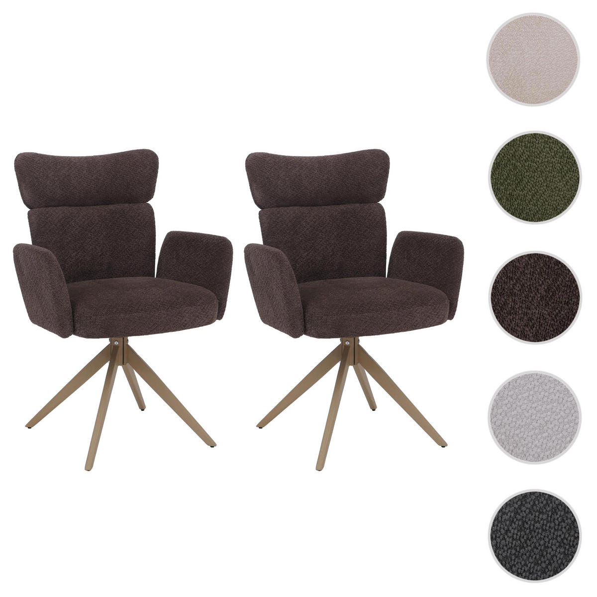 ESSZIMMERSTUHL Dunkelbraun - Dunkelbraun, Textil (63/92/58cm) - MCW