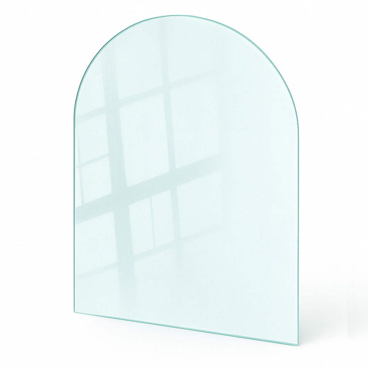 GLASPLATTE für Kamin transparent 80x70 cm - Transparent, Glas (80/70/0.4cm) - TULUP