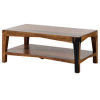 COUCHTISCH Sheesham 115x60x45 dunkelbraun lackiert ANCONA #201 - Dunkelbraun, Holzwerkstoff (60/115/45cm) - Massivmoebel24