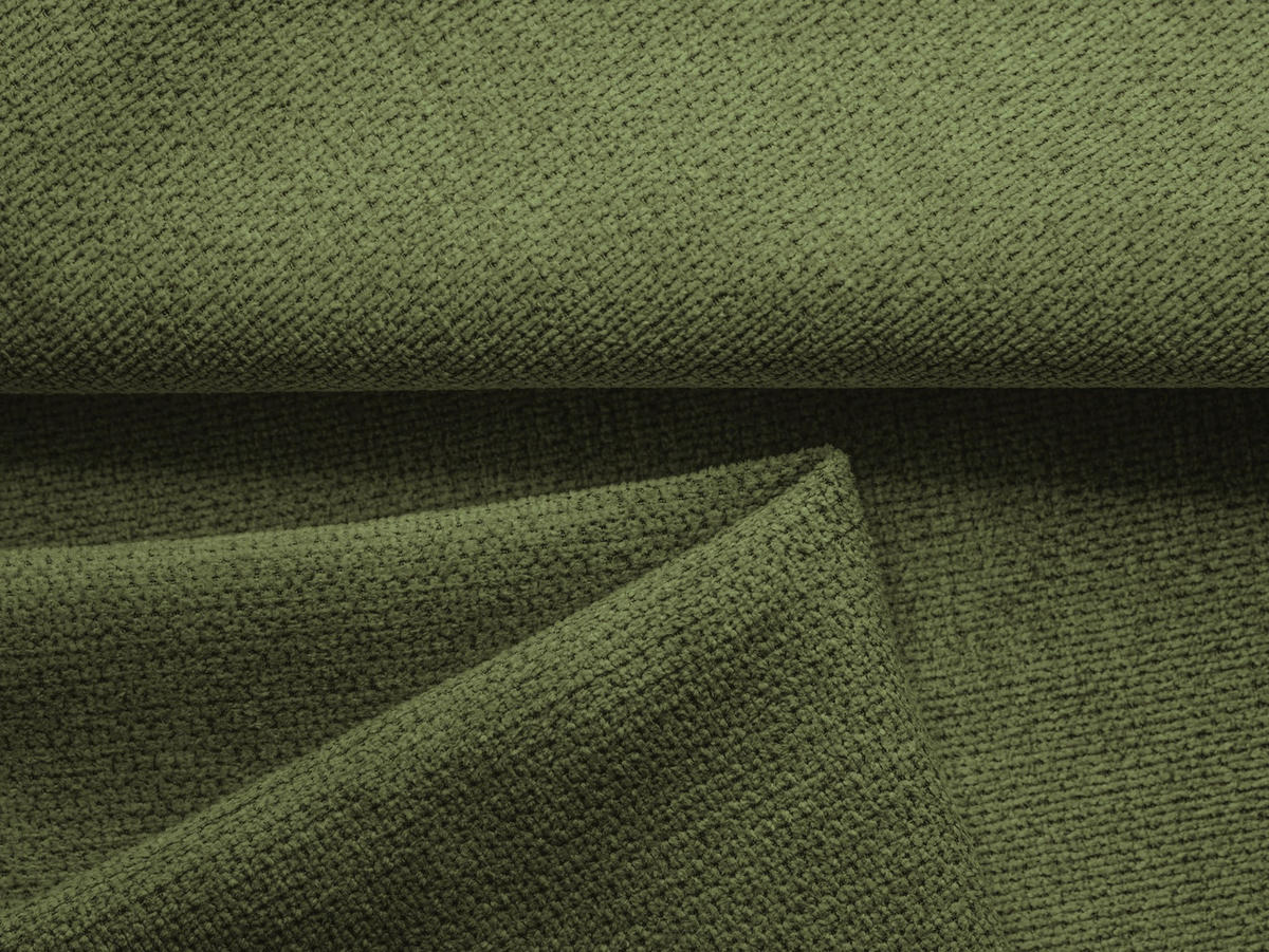 WOHNLANDSCHAFT Chenille Stoff Grün - Dunkelgrün/Schwarz, Kunststoff/Textil (290/86/148cm) - Makamii