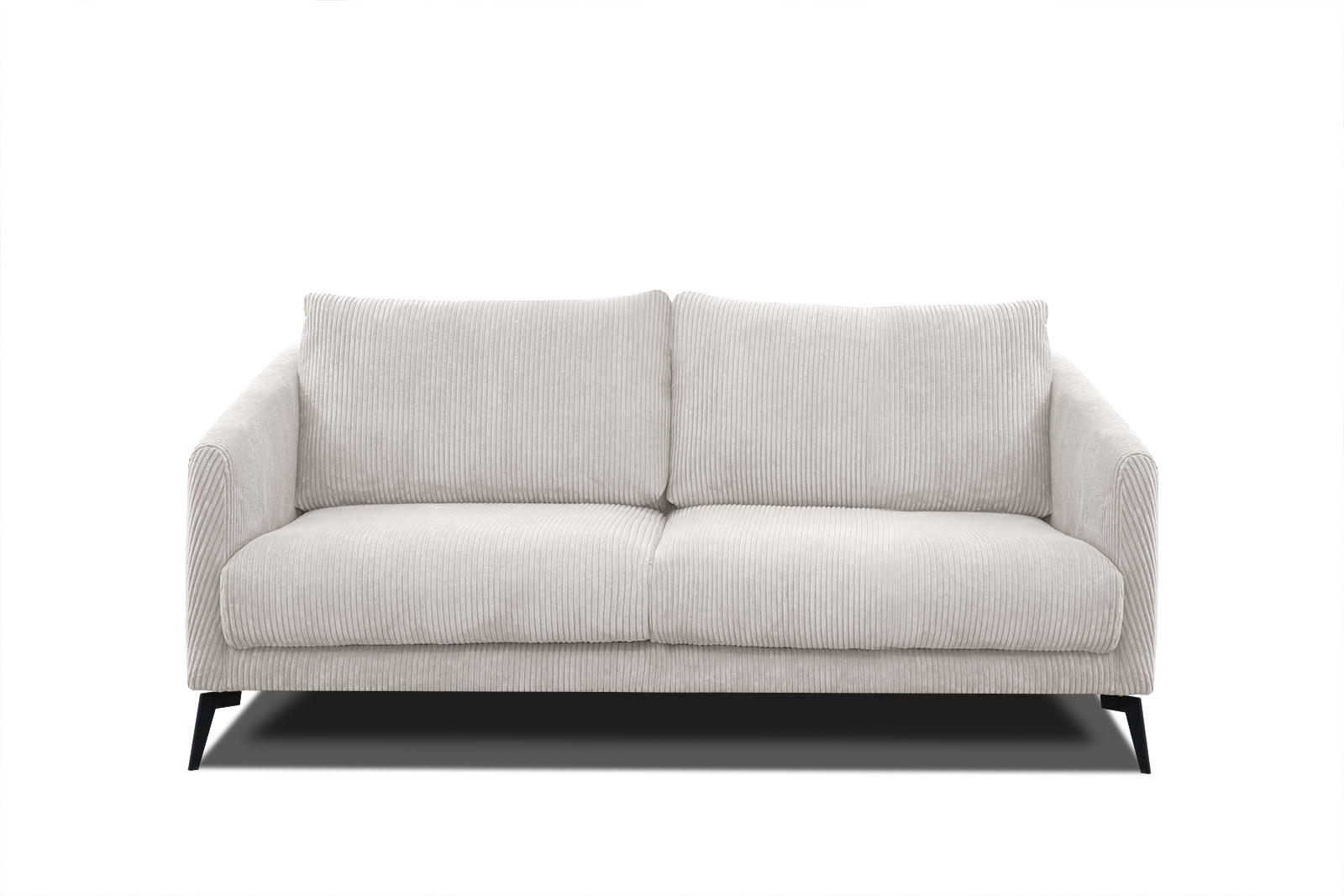 SOFA VILT 2,5-Sitzer, weiß - Schwarz/Weiß, Holzwerkstoff/Kunststoff (202/89/94cm) - Courtois Laville