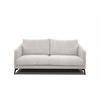 SOFA VILT 2,5-Sitzer, weiß - Schwarz/Weiß, Holzwerkstoff/Kunststoff (202/89/94cm) - Courtois Laville