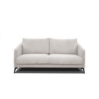 SOFA VILT 2,5-Sitzer, weiß - Schwarz/Weiß, Holzwerkstoff/Kunststoff (202/89/94cm) - Courtois Laville