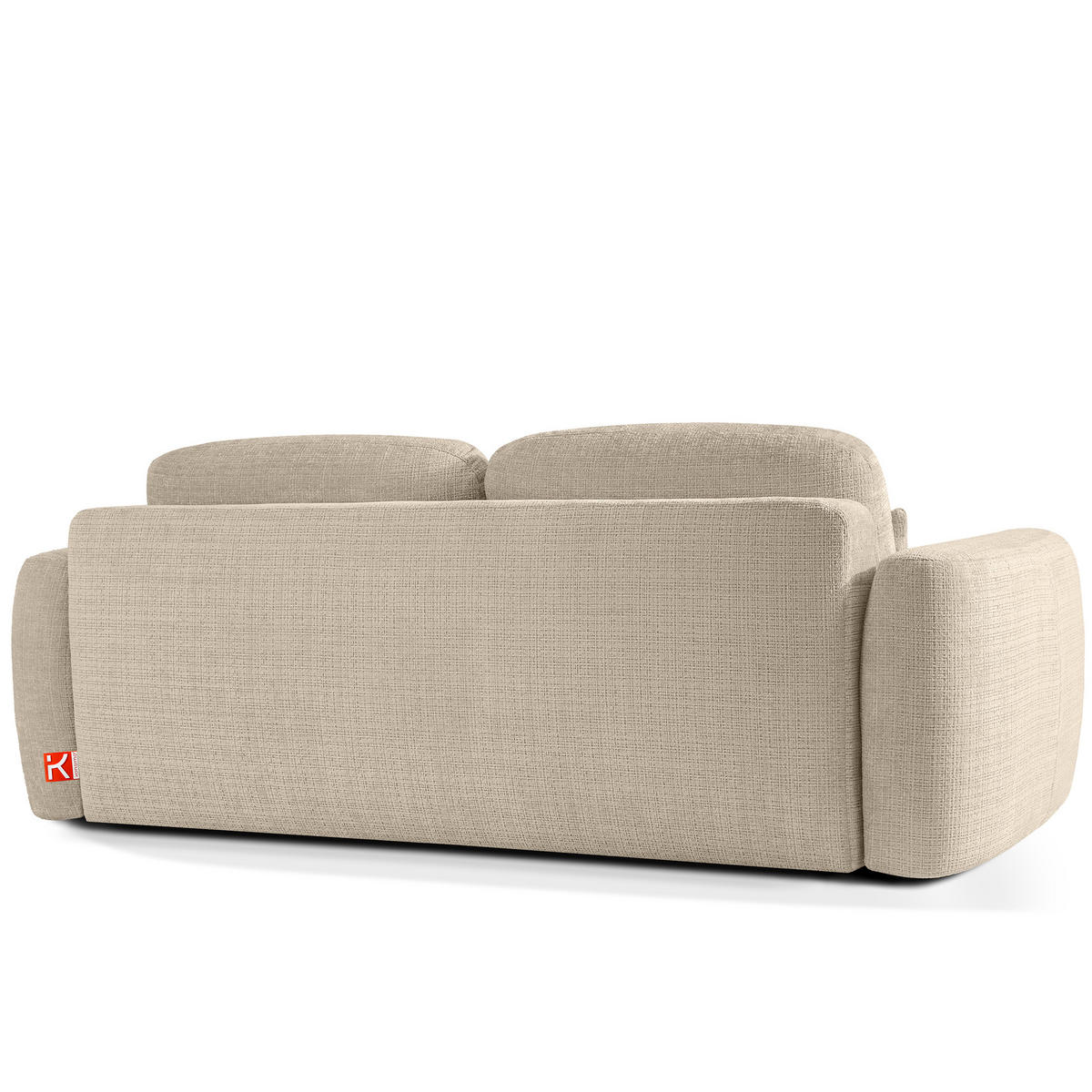 SOFA 3 ELOSA - Creme, Holz/Textil (245/85/115cm) - KONSIMO®