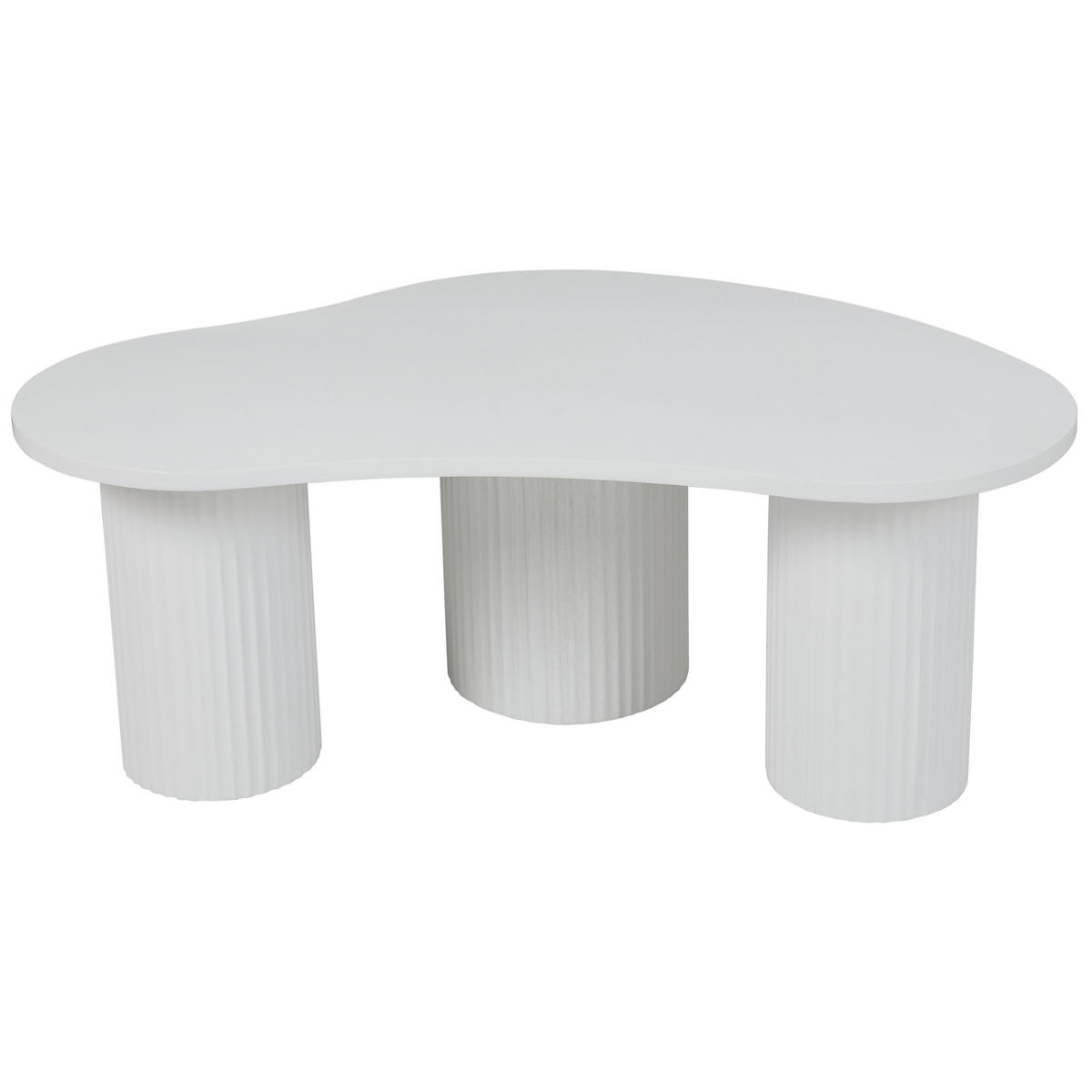 COUCHTISCH, Weiß - Weiß, Holz (100/60/38cm) - Oviala