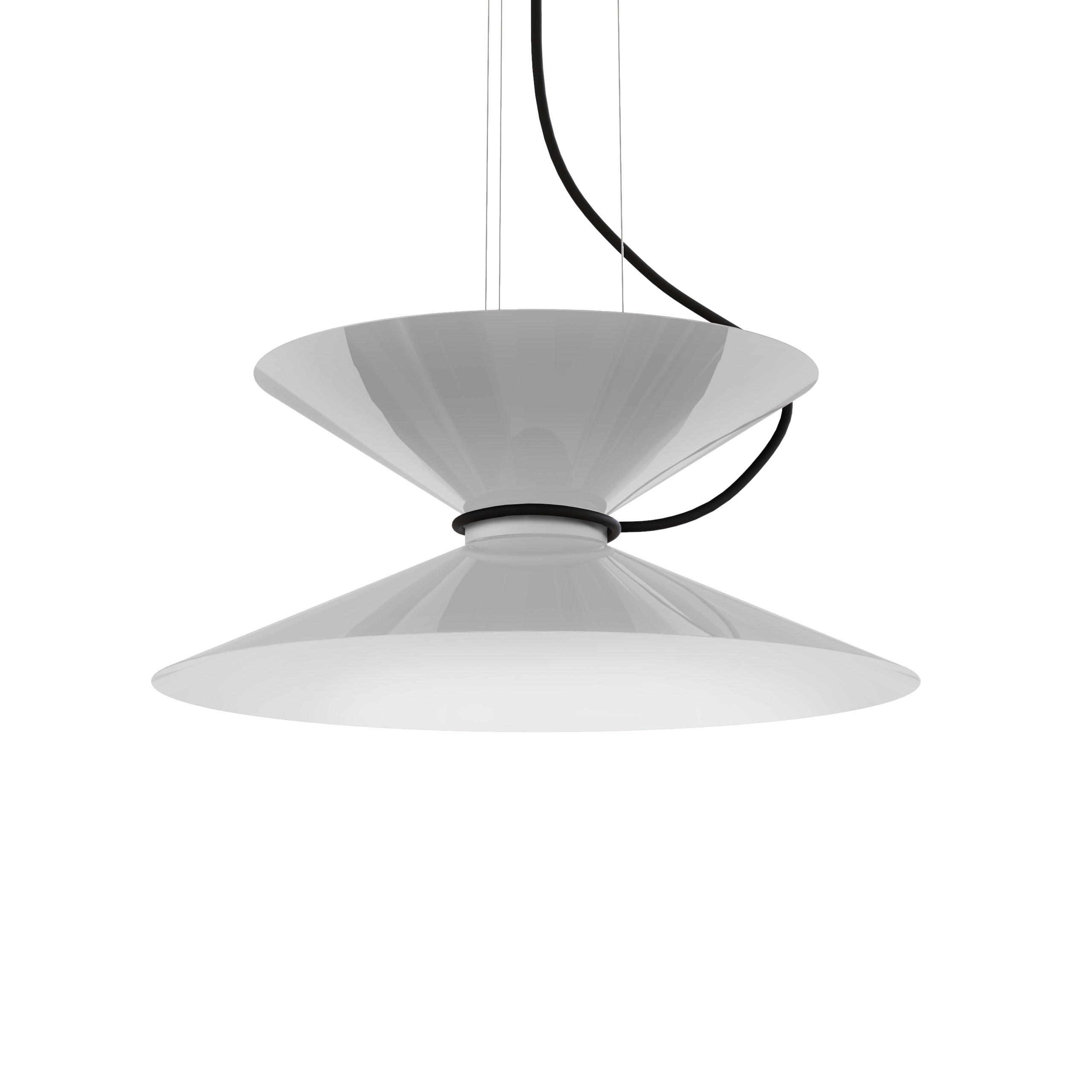 HÄNGELEUCHTE - Weiß Hochglanz, Metall (40/40/20cm) - Lumicom