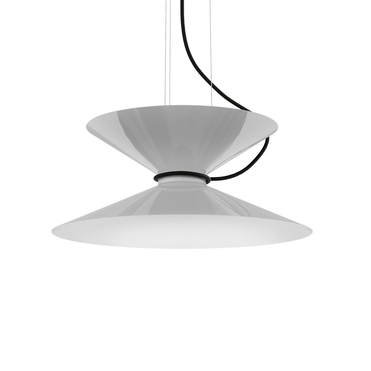 HÄNGELEUCHTE - Weiß Hochglanz, Metall (40/40/20cm) - Lumicom