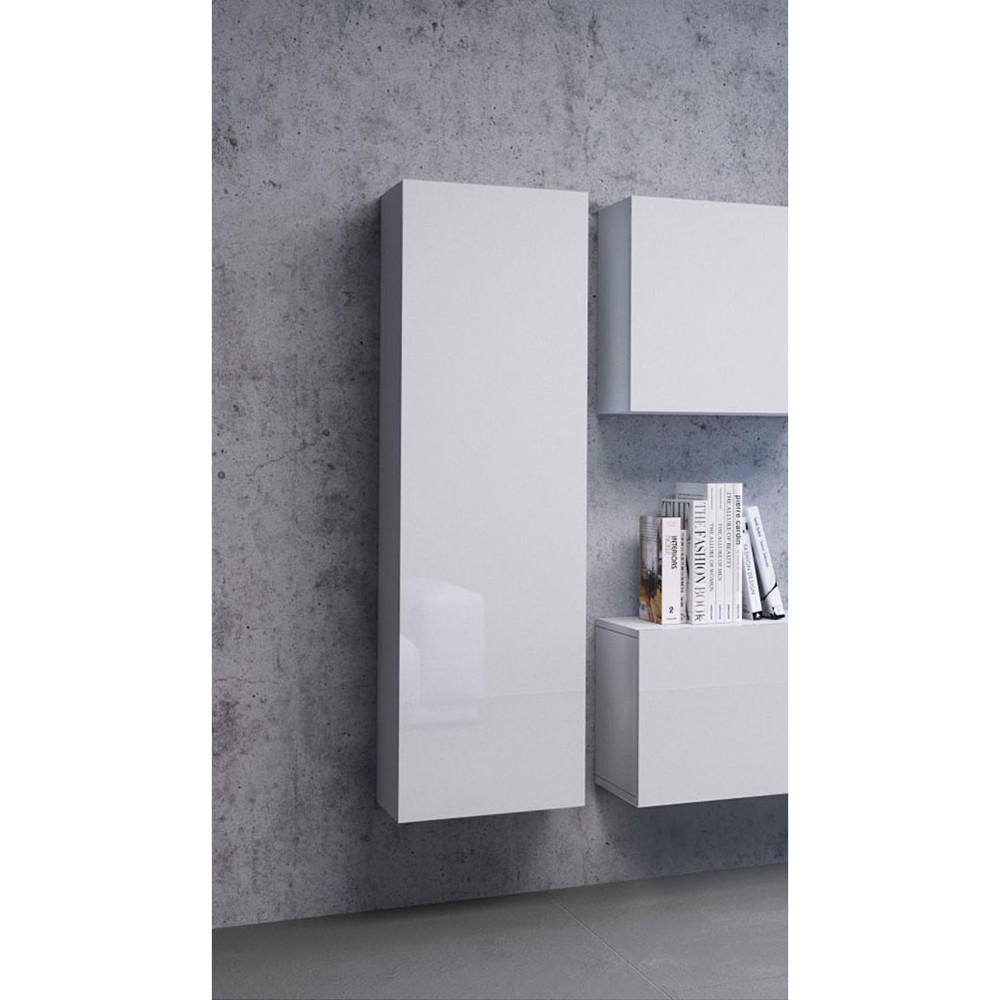 HÄNGESCHRANK Vivio 40 / 30 / 140cm - Weiß, Holzwerkstoff (40/140/30cm) - Feldmann-Wohnen