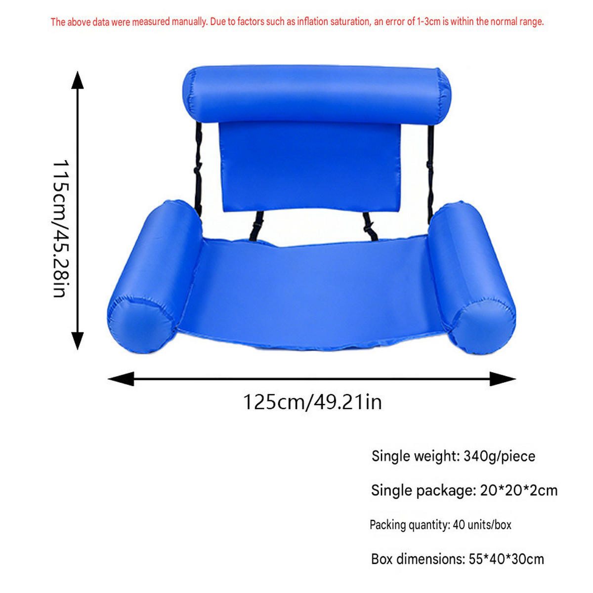 SCHWIMMSESSEL,DUNKELBLAU, 125 x 115 cm - Dunkelblau, Kunststoff (115/125cm) - Weltevree