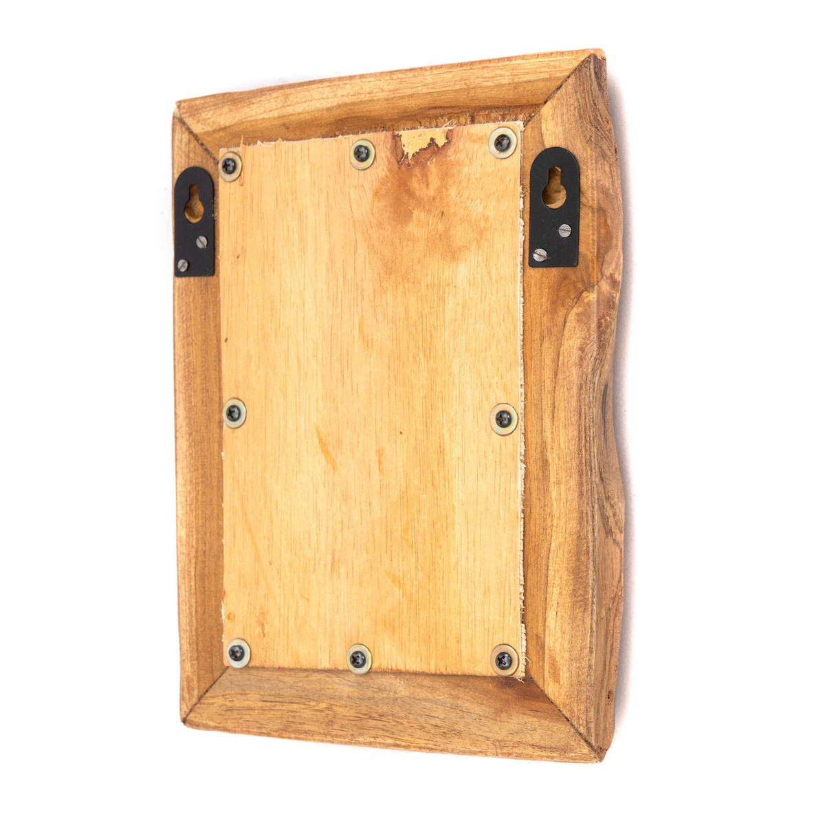 WANDSPIEGEL Base A 40x32cm, Massivholz naturfarben - Naturfarben, Holz (40/32/3cm) - CREEDWOOD