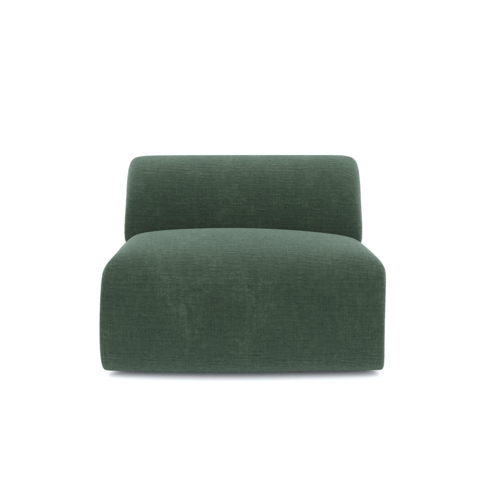SESSEL Texturierter Samt Smaragdgrün 75cm - Smaragdgrün, Textil (75/67/97cm) - Sia Home