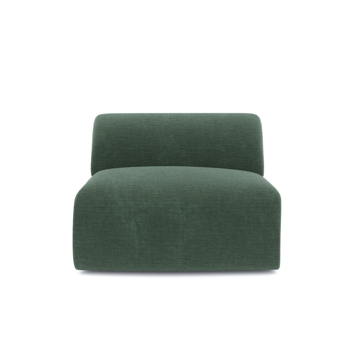 SESSEL Texturierter Samt Smaragdgrün 75cm - Smaragdgrün, Textil (75/67/97cm) - Sia Home
