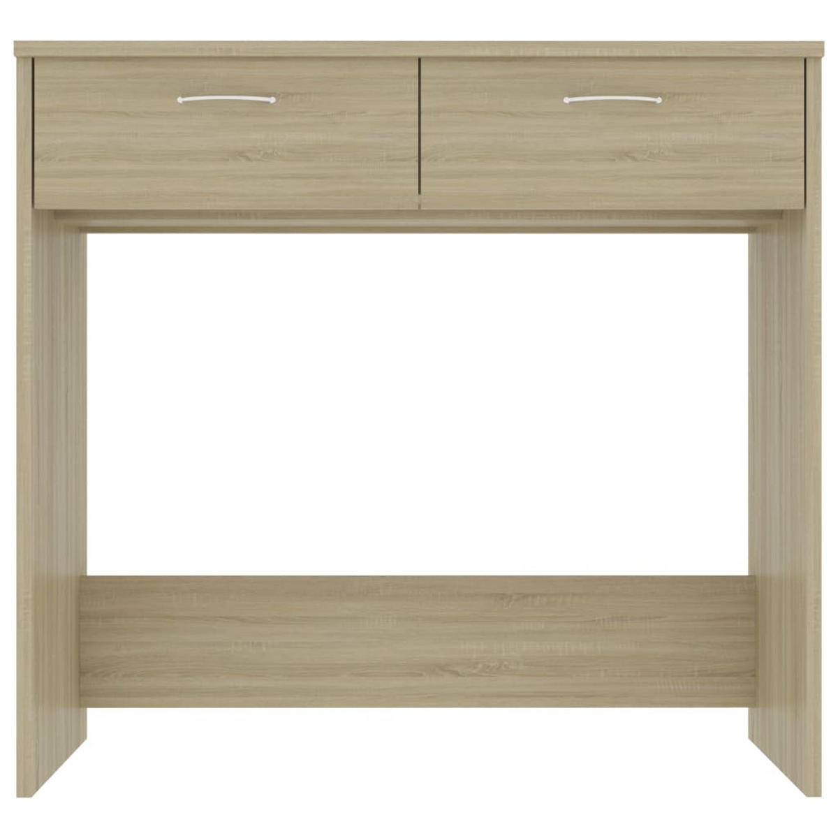 SCHREIBTISCH mit 2 Schubladen 80/40/75 cm aus Holzwerkstoff Sonoma-Eiche Dekor - Sonoma Eiche, Holz (40/80/75cm) - vidaXL