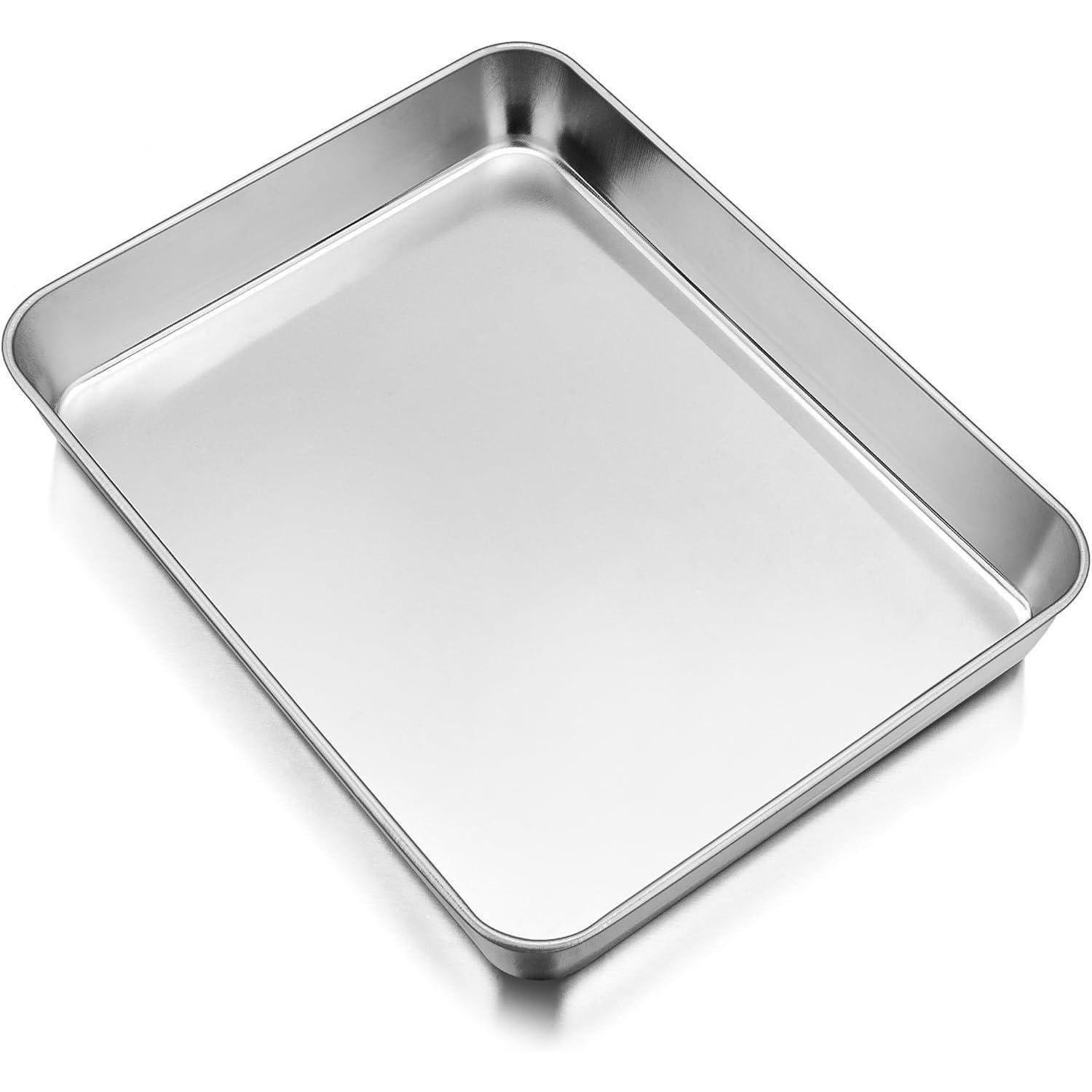 BACKBLECH Edelstahl 26,5 x 20,5 x 4,7 cm - Silberfarben, Metall (20.5/4.7/26.5cm)
