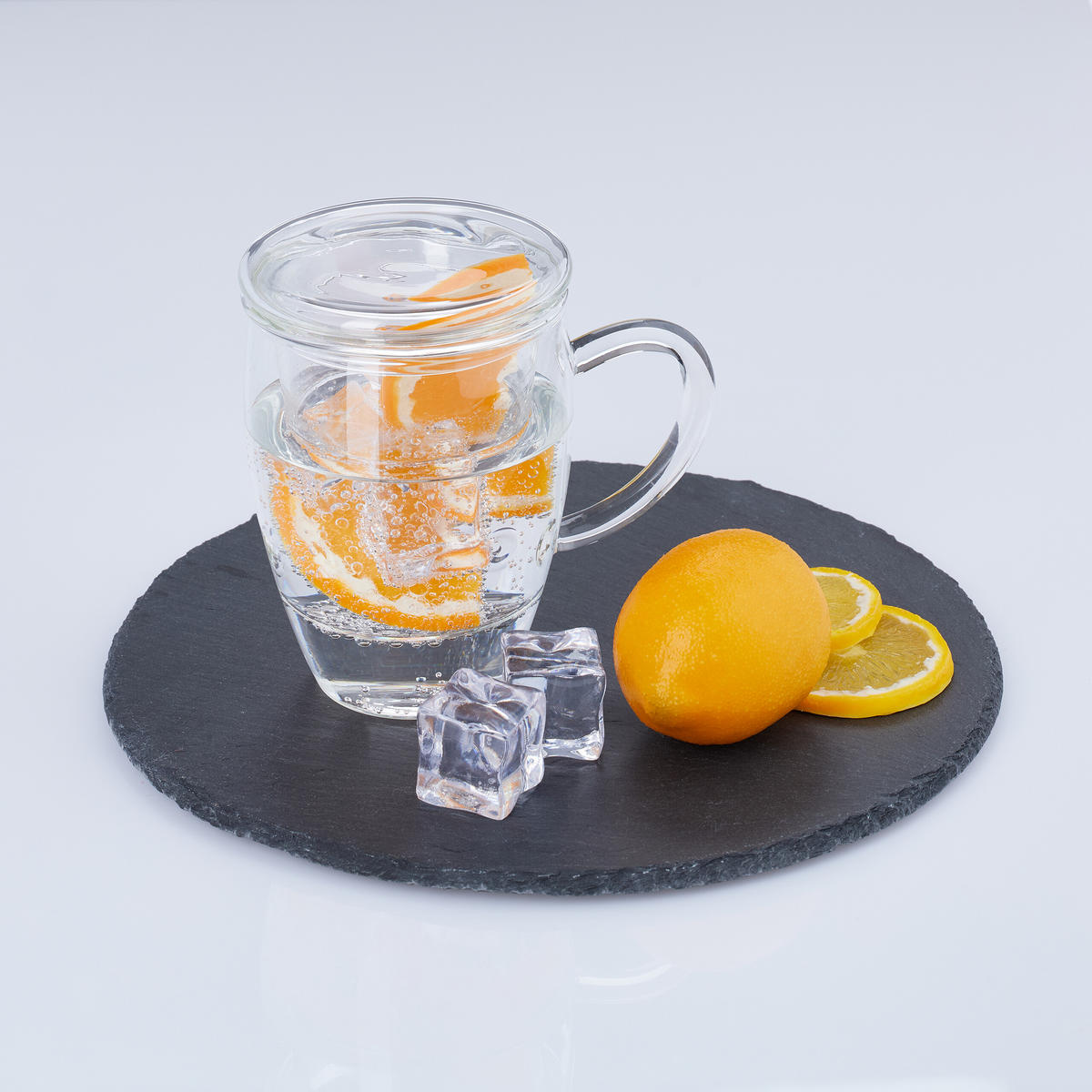 2XTEEGLAS - Transparent, Glas (0.45L) - Relaxdays