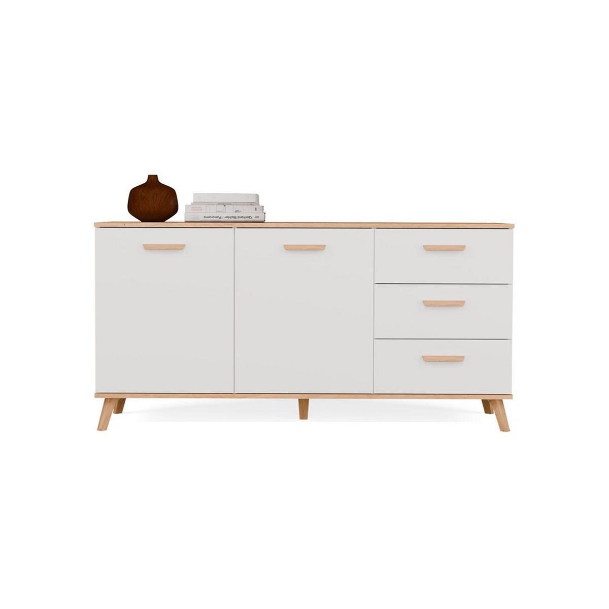 KOMMODE Ada - Weiß, Holz (150/75/40cm) - kommodly
