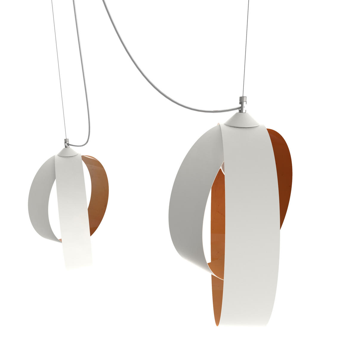 HÄNGELEUCHTE - Kupferfarben, Metall (40/40/120cm) - Lumicom