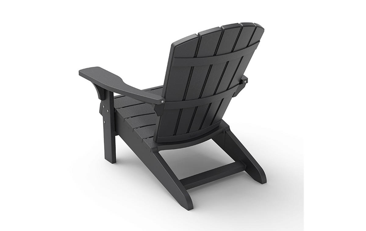 GARTENSTUHL Adirondack Troy - 2er Set mit Tisch - Grau, Kunststoff - Keter