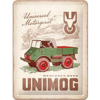 BLECHSCHILD 15/20 cm Unimog 1951 - Multicolor, Metall (15/20/0.5cm) - Nostalgic-Art