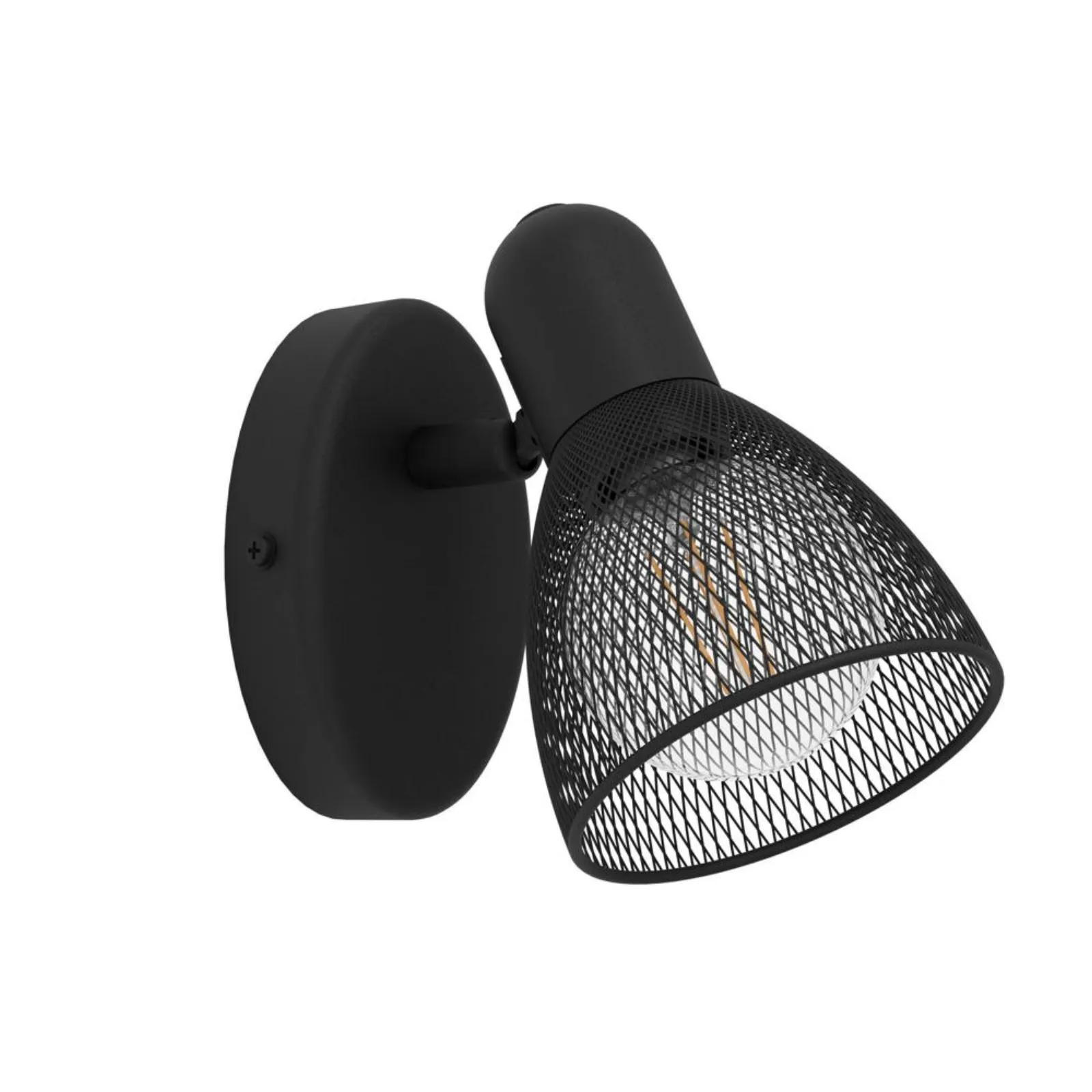WANDLEUCHTE CAROVIGNO Schwarz - Schwarz, Metall (3.25/10.5/3.25cm) - Eglo