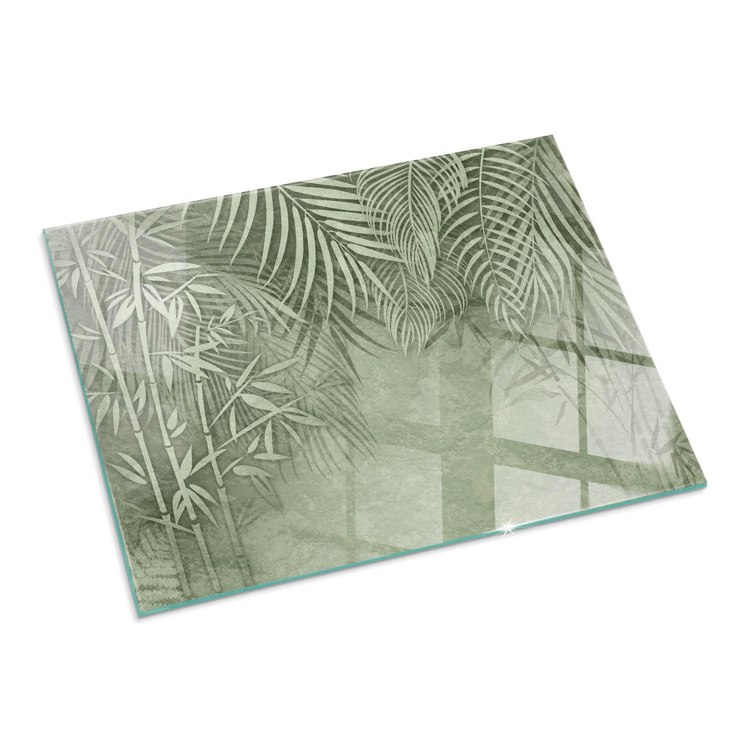 ArtPrintCave Glasplatte Grün 80x60x0.4 cm