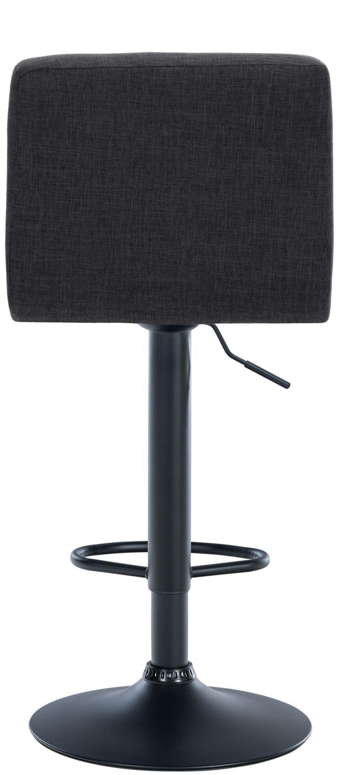 BARHOCKER 2er Set Stoff dunkelgrau - Dunkelgrau, Textil/Metall (46/94/47cm) - CLP
