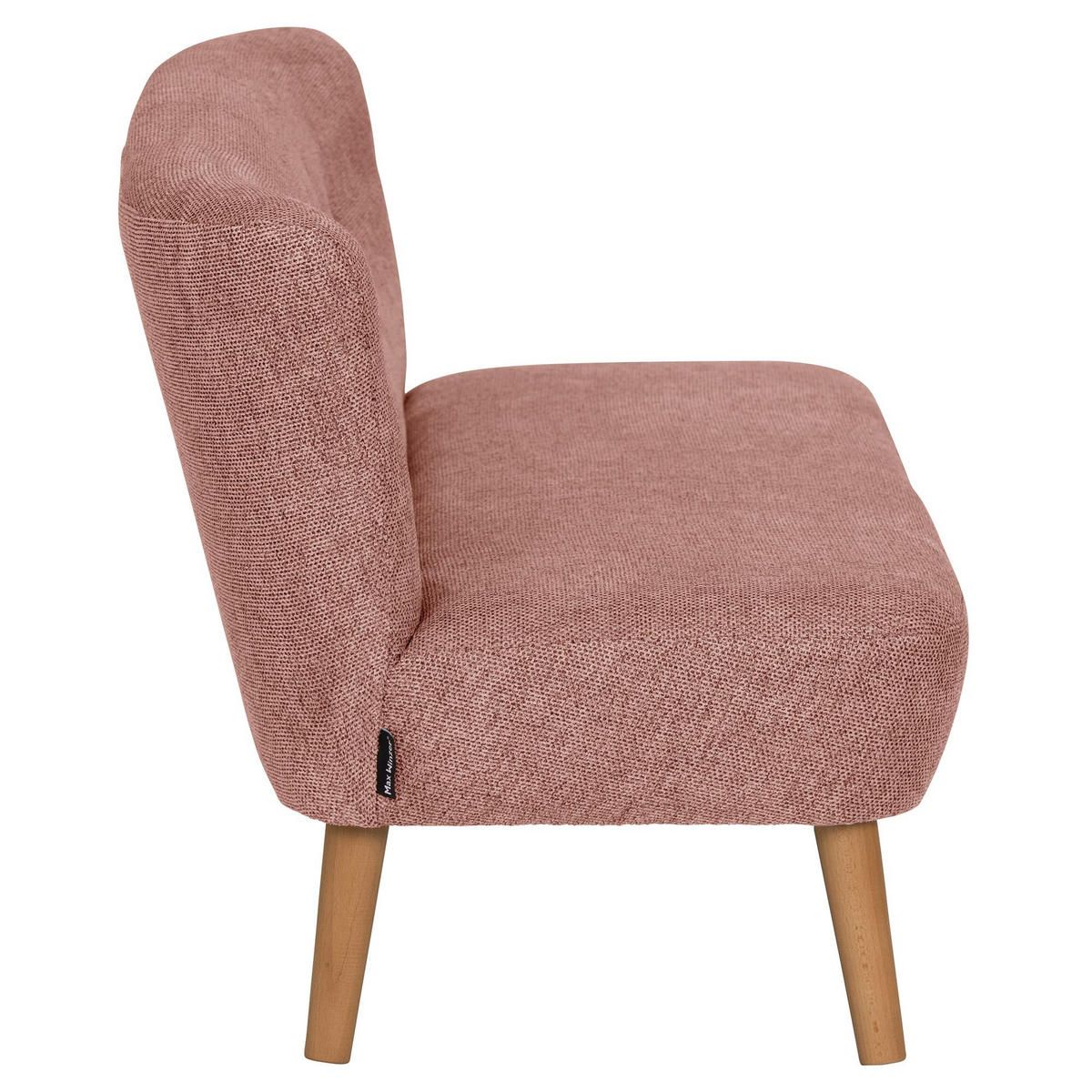 KINDERSOFA 2-Sitzer Katya Flachgewebe lachs - Hellrosa, Kunststoff (97/54/50cm) - 58aufmkessel