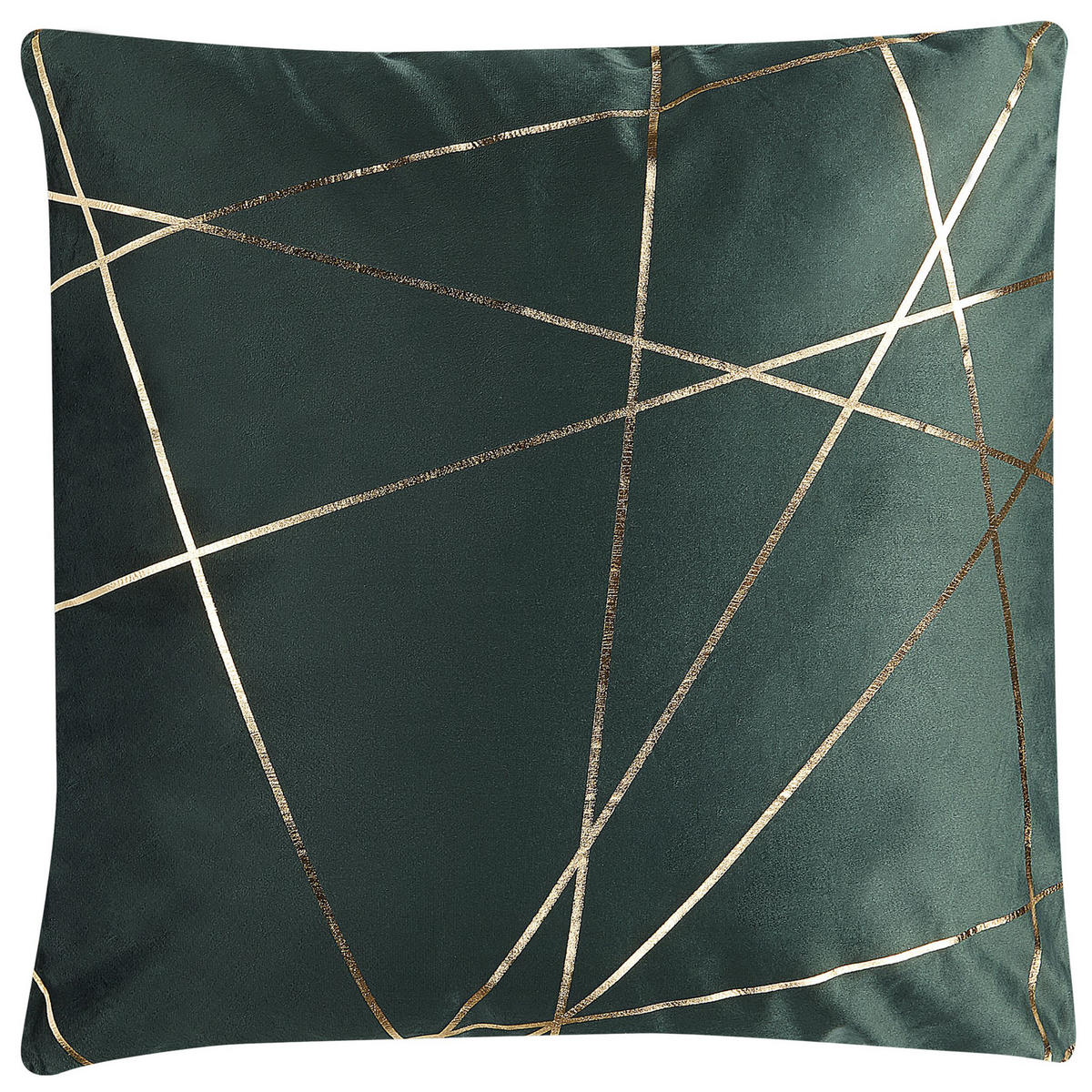DEKOKISSEN 2er-Set Dunkelgrün 45/45 cm Pinus - Dunkelgrün, Textil (45/45cm) - Beliani
