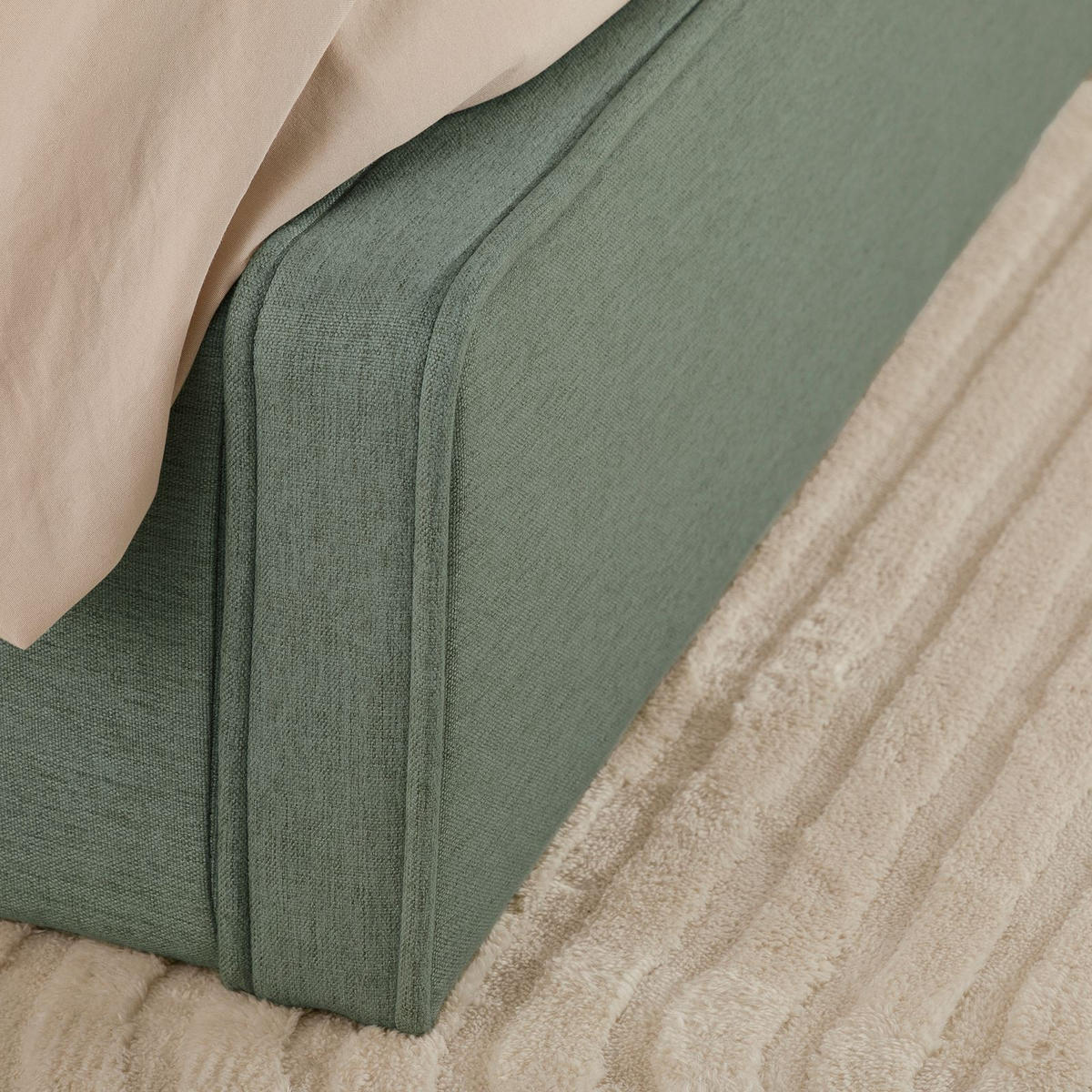 POLSTERBETT MARINI 140X200 CM - Grün, Textil (140/200cm) - IDIMEX