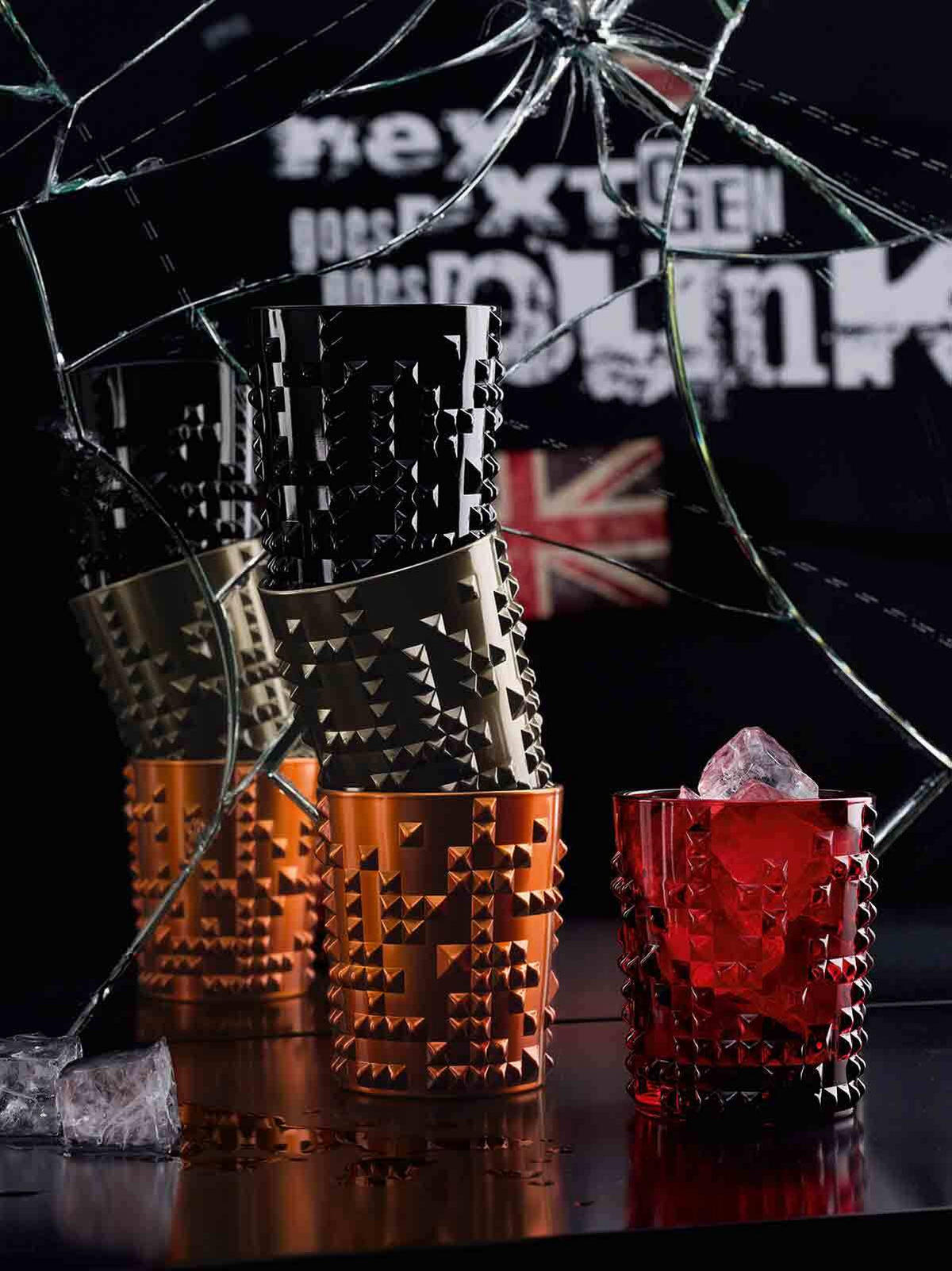 BECHER Punk schwarz 348 ml - Schwarz, Glas (0.001L) - Nachtmann