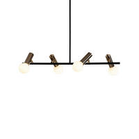 HÄNGELEUCHTE Mady, Schwarz und gold, 81.5cm - Goldfarben, Glas (81.5/81.5/64cm) - KOSILUM