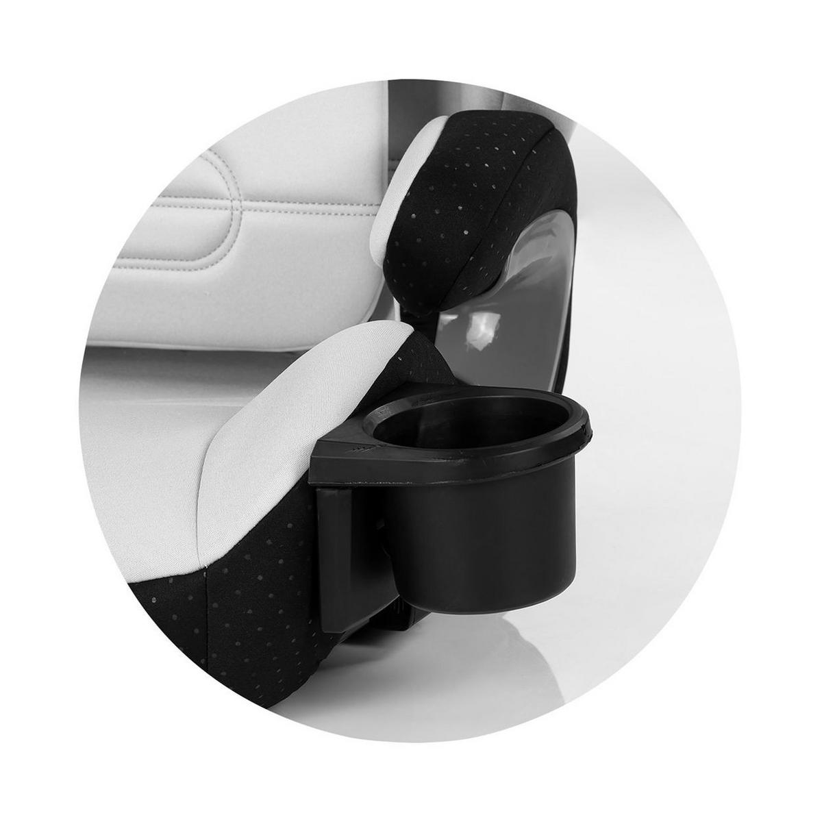 KINDERSITZ Patrol i-Size schwarz Isofix (100-150cm) Kopfstütze Getränkehalter - Schwarz, Kunststoff (44/58/51cm) - Chipolino