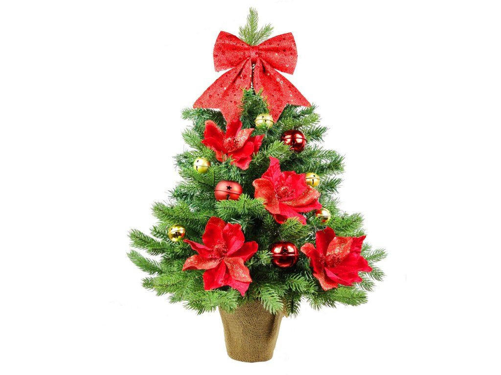Laalu Weihnachtsbaum Grün, Rot, Gold 60 cm