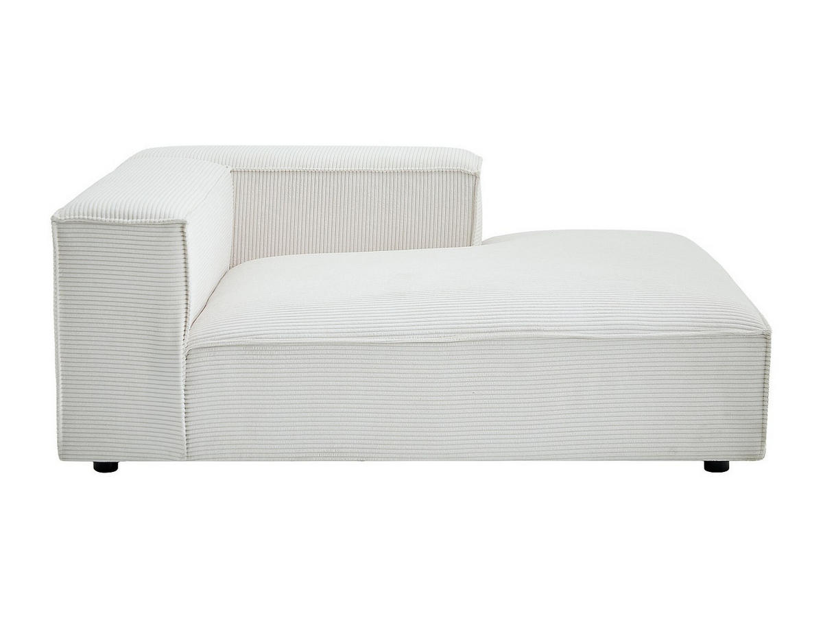 RECAMIERE ohne Schlaffunktion - 1 Person - samt - beige Ruzolo - Beige, Textil (120/67/169cm) - Vente-Unique