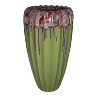 TOPF Linex Grün 56/56/105cm - Grün, Keramik (105cm) - PTMD Collection