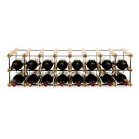 WEINREGAL Vinotega Mod Metal 22,5x82,5x24,5 cm 8x2 Flaschen Massives Kiefernholz Natur - Naturfarben, Holz (82.5/22.5/24.5cm) - PROREGAL