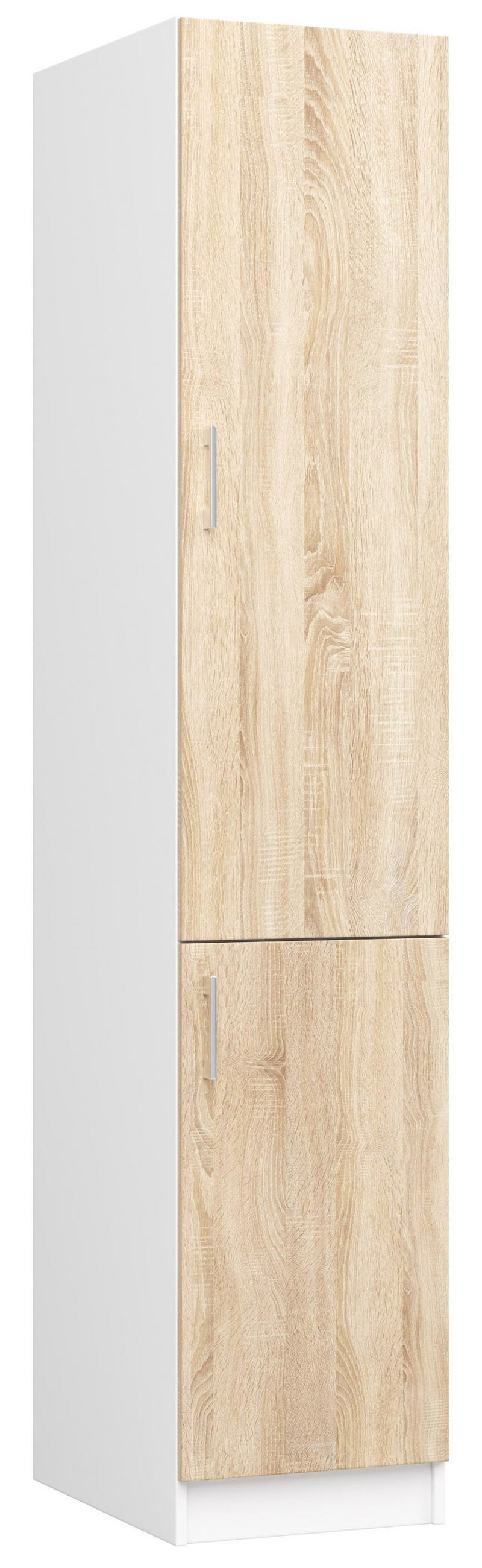 DULAP ÎNALT Alb, stejar Sonoma 205/40/55 - alb, compozit lemnos (40/205/55cm) - RAUMHIRSCH FURNITURE