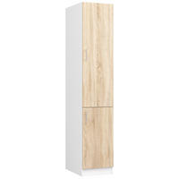 DULAP ÎNALT Alb, stejar Sonoma 205/40/55 - alb, compozit lemnos (40/205/55cm) - RAUMHIRSCH FURNITURE