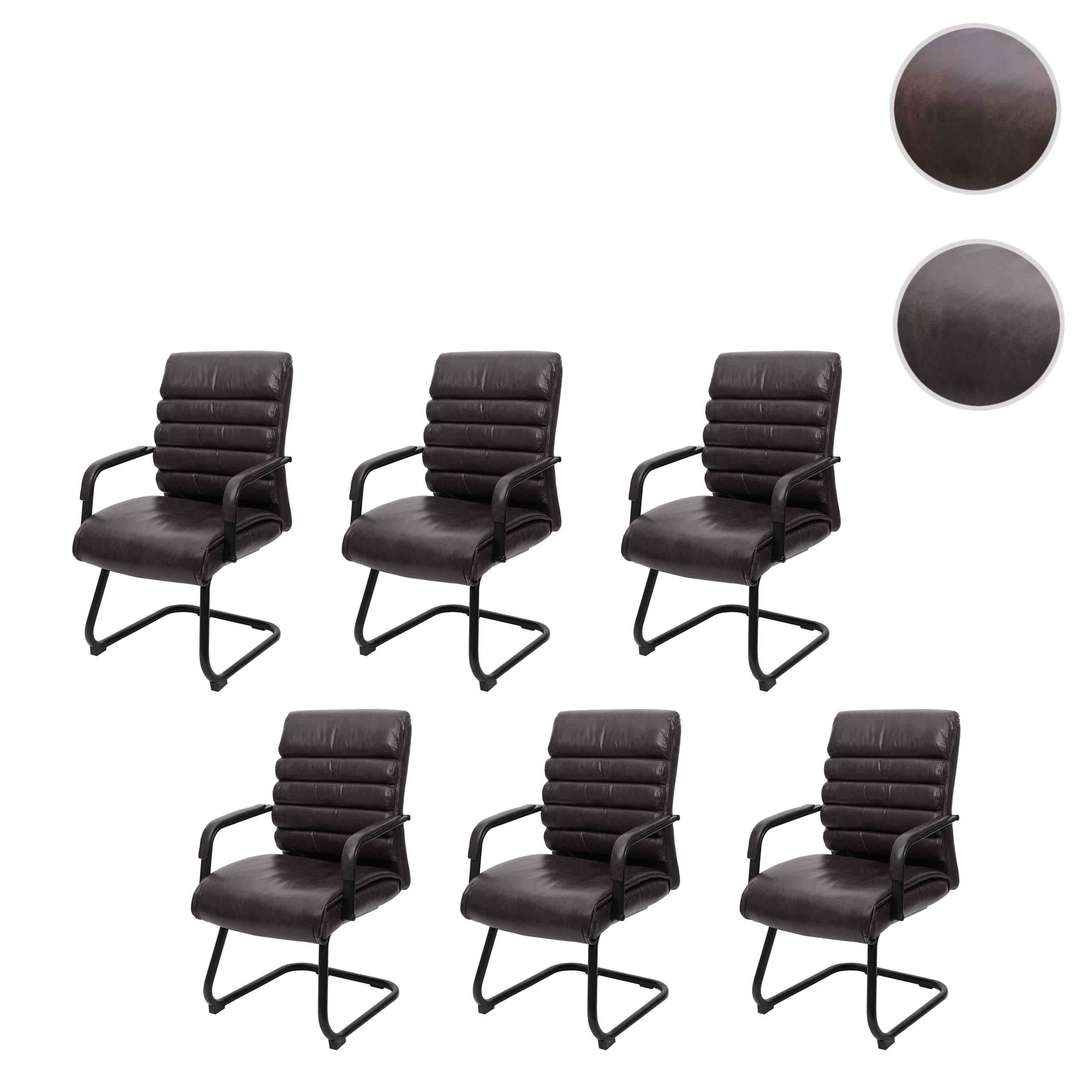 KONFERENZSTUHL Schwarz 6er-Set - Schwarz, Textil (60/100/59cm) - MCW