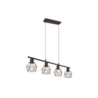PENDELLEUCHTE Industrial mehrflammig hängend, Rostoptik 75cm - Rostfarben, Metall (12/75/150cm) - meineWunschleuchte