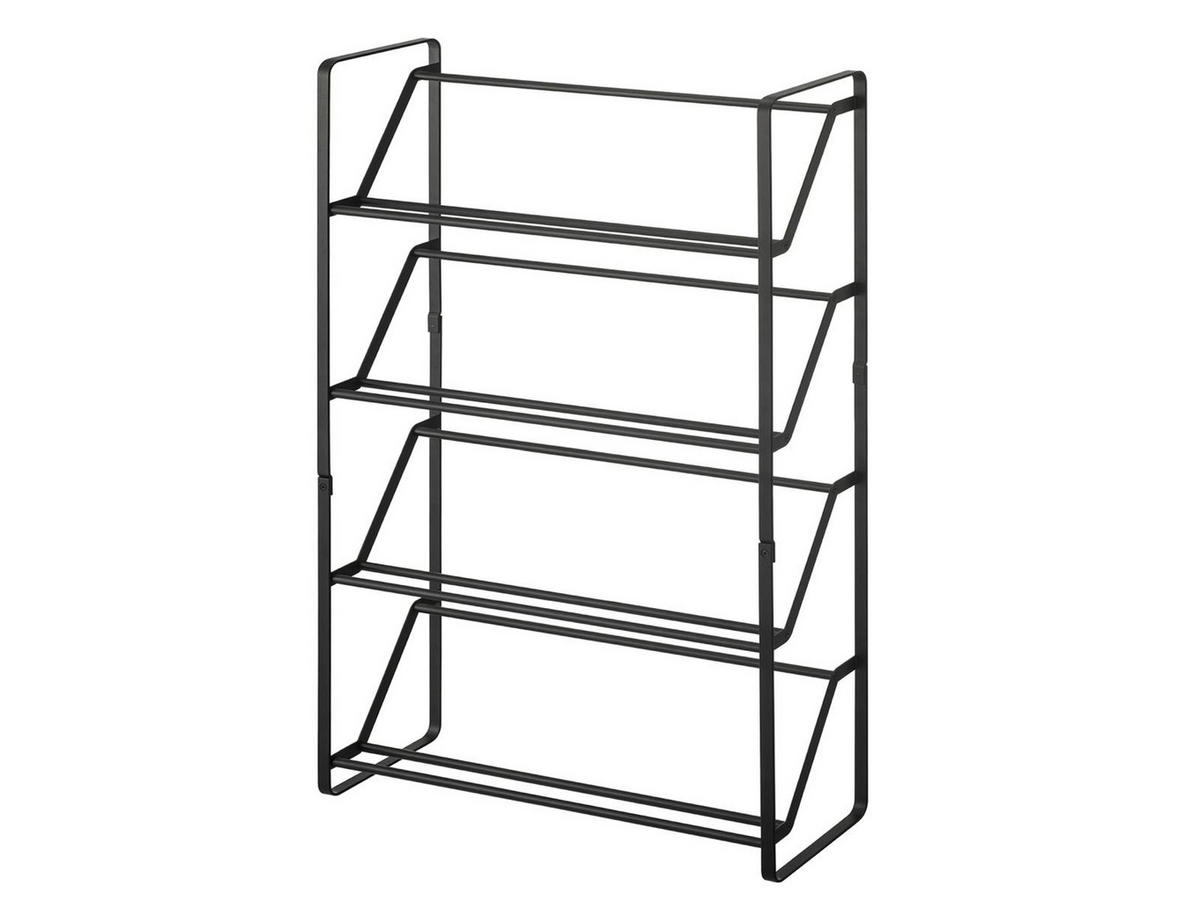 SCHUHREGAL Frame schwarz 53/80/17 cm schmal - Schwarz, Metall (53/80/17cm) - Yamazaki