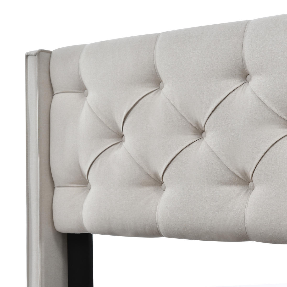 POLSTERBETT 140/200 cm Hellgrau mit Stauraum und Lattenrost - Hellgrau, Textil (140/200cm) - OKWISH