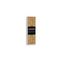 MIKROWELLENUMBAUSCHRANK D60PK/2133 PL ( S1600/11 ) – BONO – Elegante Geräte-Integration – Gold / Eiche - Eichefarben, Holzwerkstoff (60/213.3/56cm) - ROYAL24_MARKT