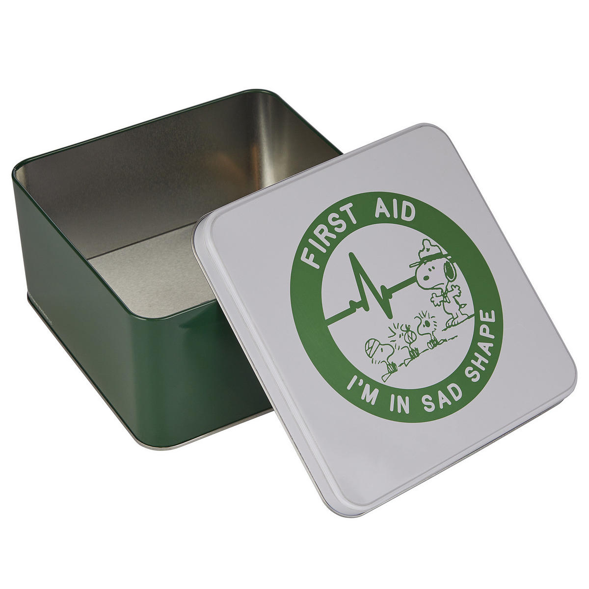 MEDIKAMENTENBOX Peanuts First Aid - Grün, Metall (18/9/18cm) - Butlers