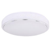 LED DECKENLEUCHTE Metall Weiß Opal - Weiß, Metall (37.5/37.5/8.5cm) - Globo Lighting